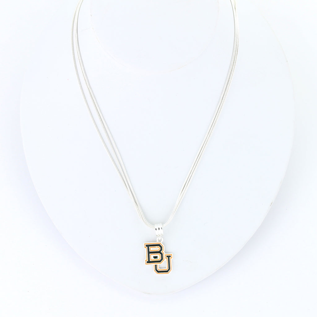 Baylor Enamel Logo Necklace