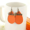 Florida Leather Teardrop Earrings