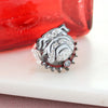 Georgia Rhinestone Mascot Stretch Ring