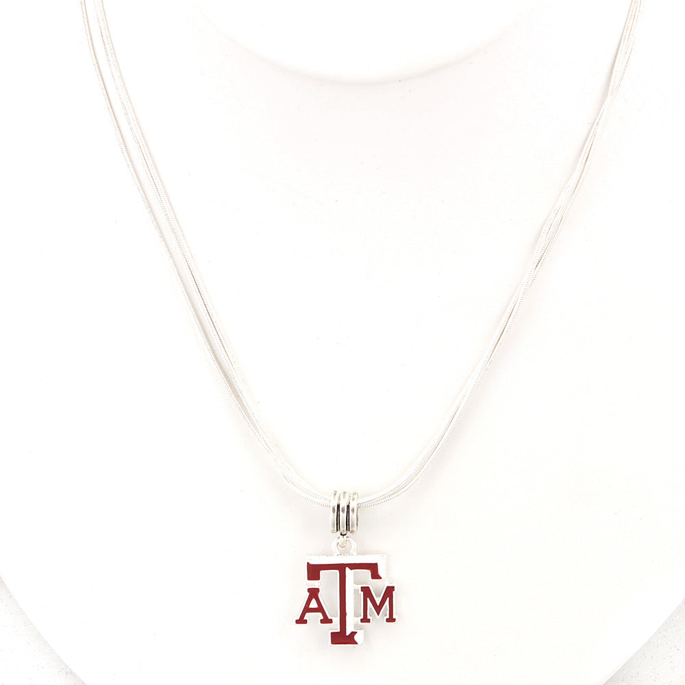 Texas A&M Enamel Logo Necklace