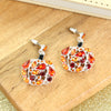 Jeweled Pumpkin Earrings