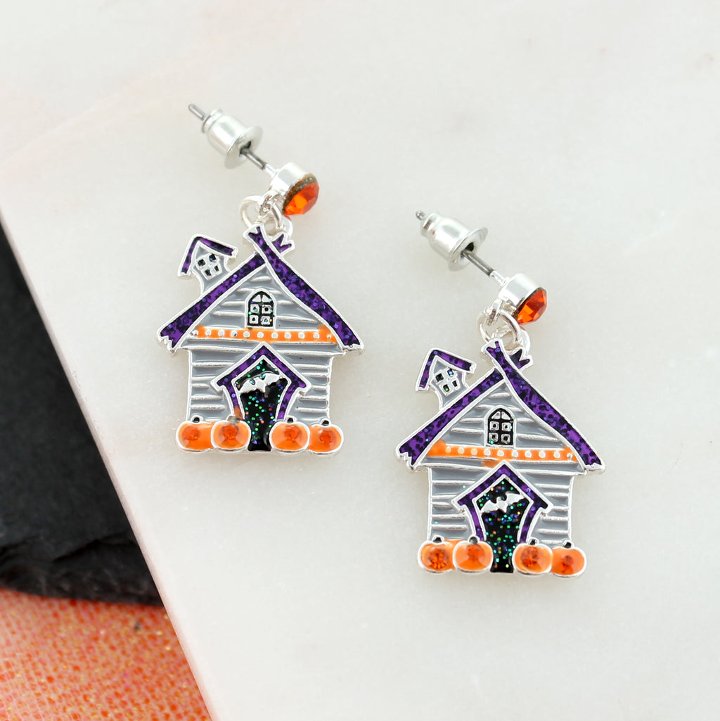 Haunted House Earrings