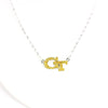 Georgia Tech Rhinestone Crystal Necklace