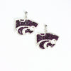 Kansas State Rhinestone Crystal Earrings