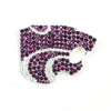 Kansas State Rhinestone Crystal Pin