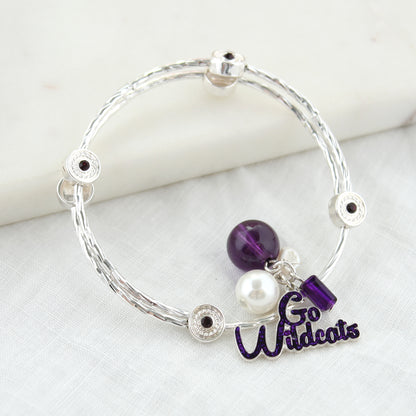 Kansas State Slogan Wrap Bracelet