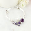 Kansas State Slogan Wrap Bracelet