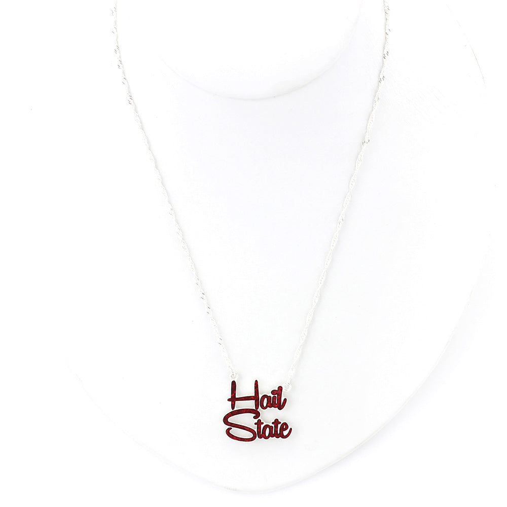 Mississippi state Necklace in rose Gold, MS state retailer gold necklace, Jackson necklace