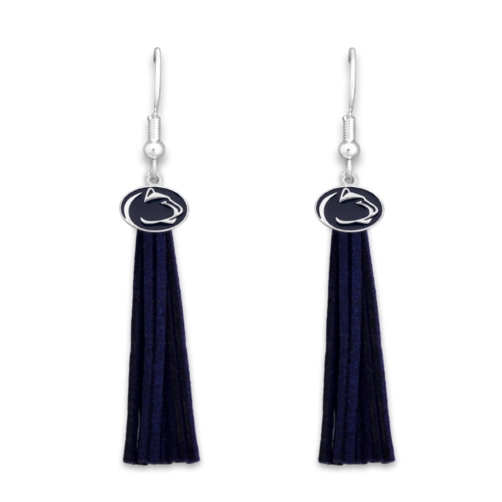 Penn State Logo Tassel Earrings - Fan Sparkle