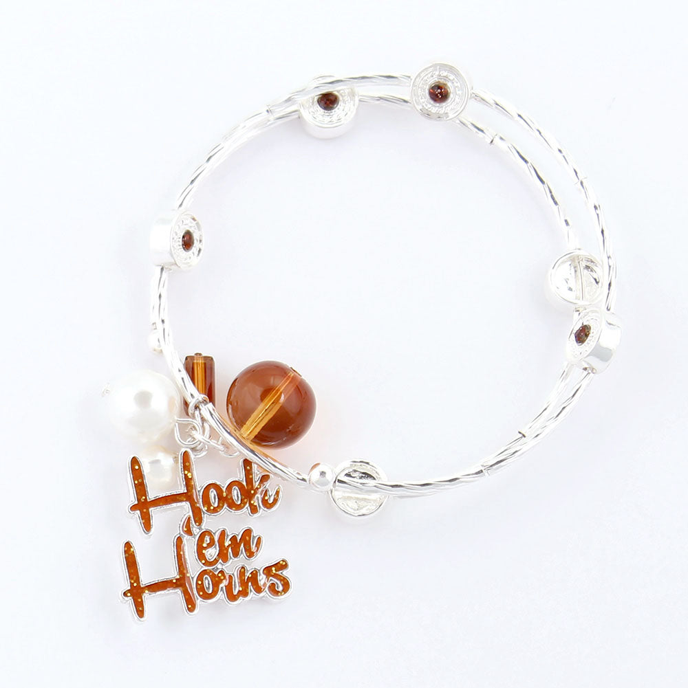 Texas Slogan Wrap Bracelet - Fan Sparkle