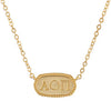 Alpha Omicron Pi Athena Necklace - Fan Sparkle