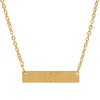 Alpha Omicron Pi Bar Necklace - Fan Sparkle