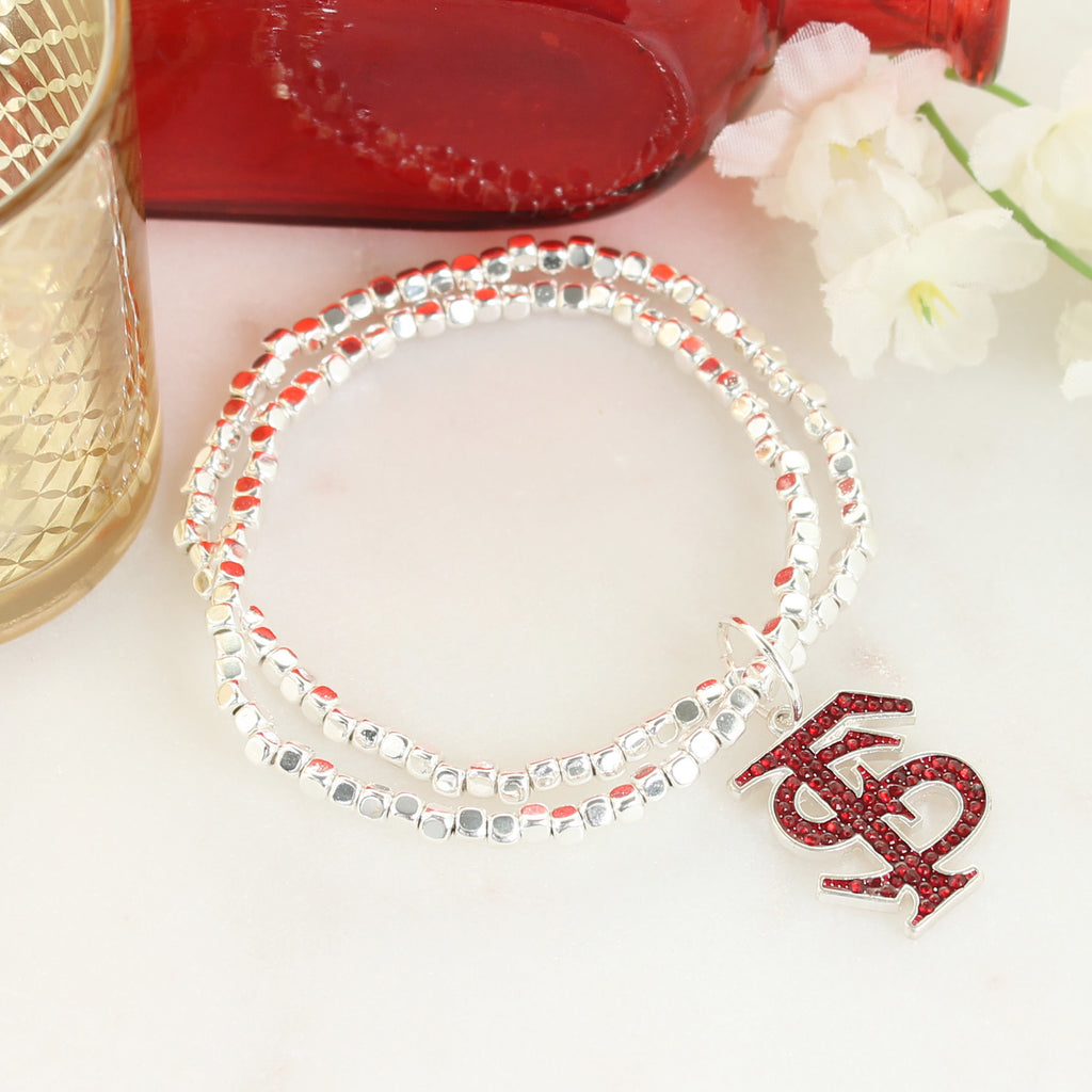 Florida State Crystal Logo Stretch Bracelet