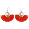 Clemson Tassel Fan Earrings - Fan Sparkle