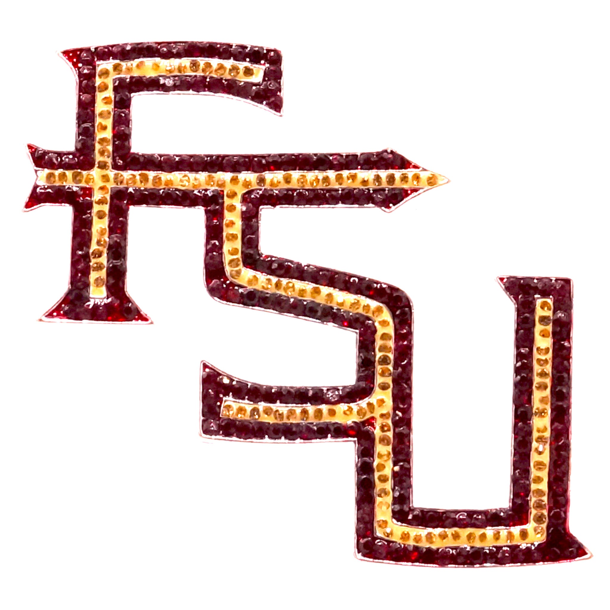 FSU Cubic Zirconia Brooch on sale Pin