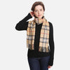 Khaki Plaid Scarf - Fan Sparkle