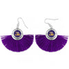 LSU Tassel Fan Earrings - Fan Sparkle