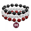 Mississippi State Rhinestone Stretch Bracelet Trio - Fan Sparkle